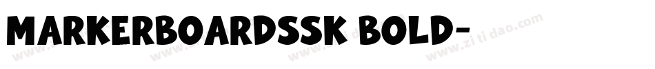 MarkerBoardSSK Bold字体转换